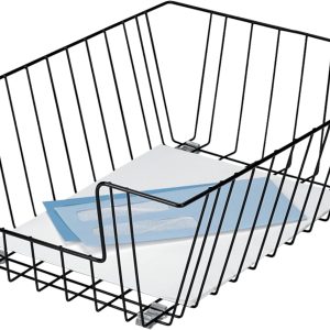 Fellowes Workstation Legal Size Desk Tray Organizer, Wire, Black (65112)